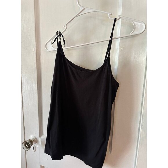 Loft women’s size medium black tank top spaghetti strap - Picture 2 of 9